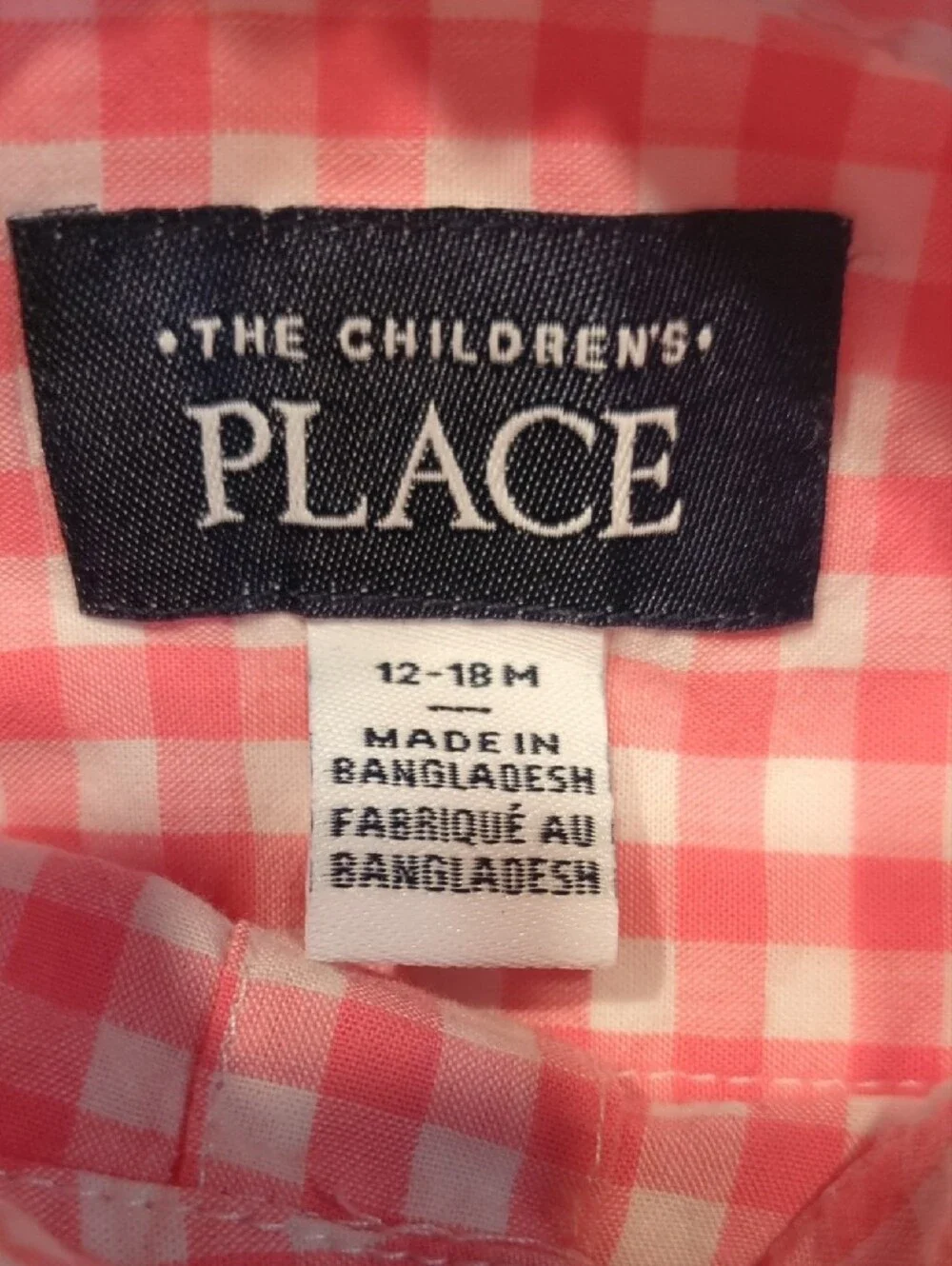The Children's Place Pink Plaid & Gingham Button-Down Shirts